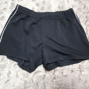 Athletic Works Black Women's Athletic Shorts with White Trim